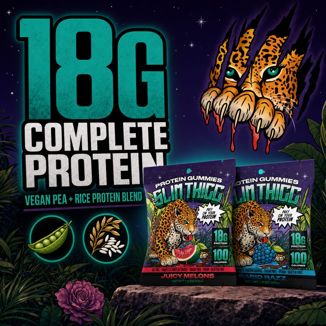 SlimThicc complete vegan pea and rice protein explanation